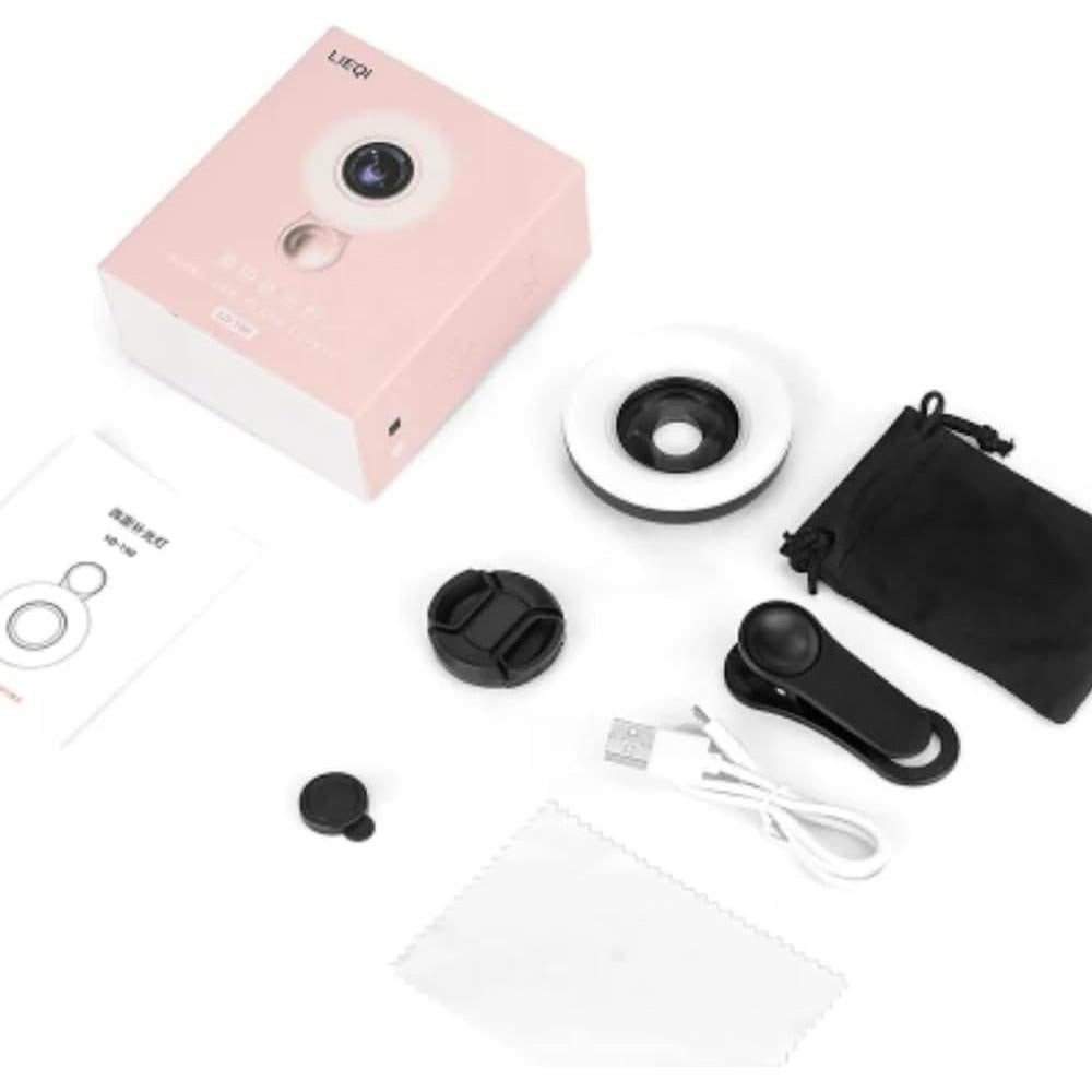 Lente Macro Clip-On 15x CosmoGlo con Luz LED Rosa