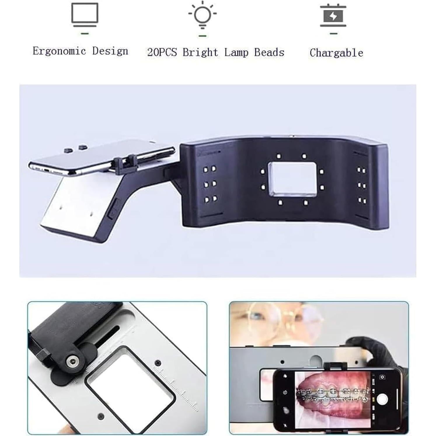 Kit de Luz de Fotografía Dental Móvil 20 LED 6000-6500K