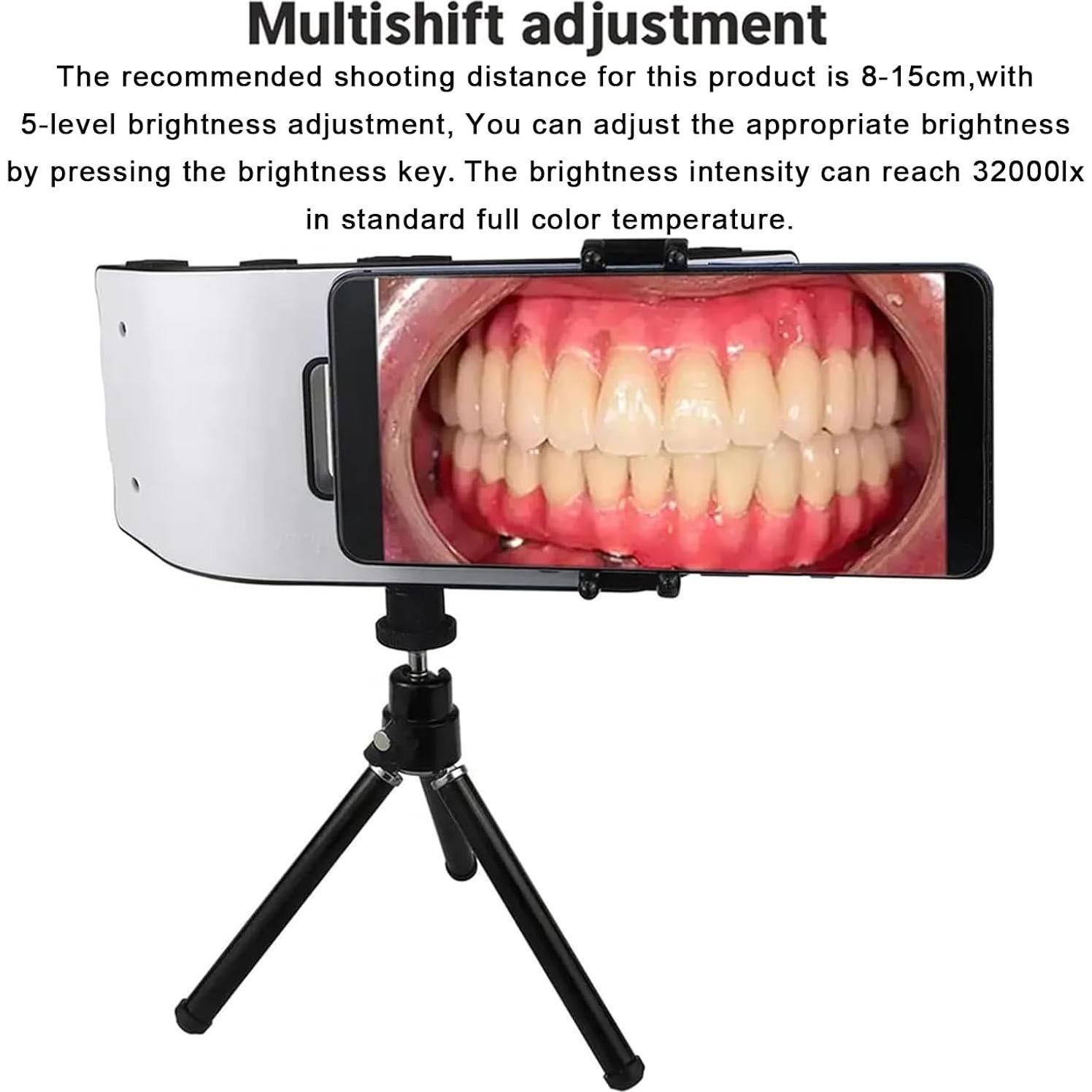 Kit de Luz de Fotografía Dental Móvil 20 LED 6000-6500K