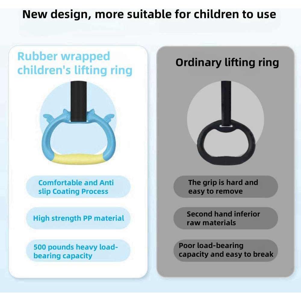 Anillas de Gimnasia GDLPZM para Niños con Correa Ajustable