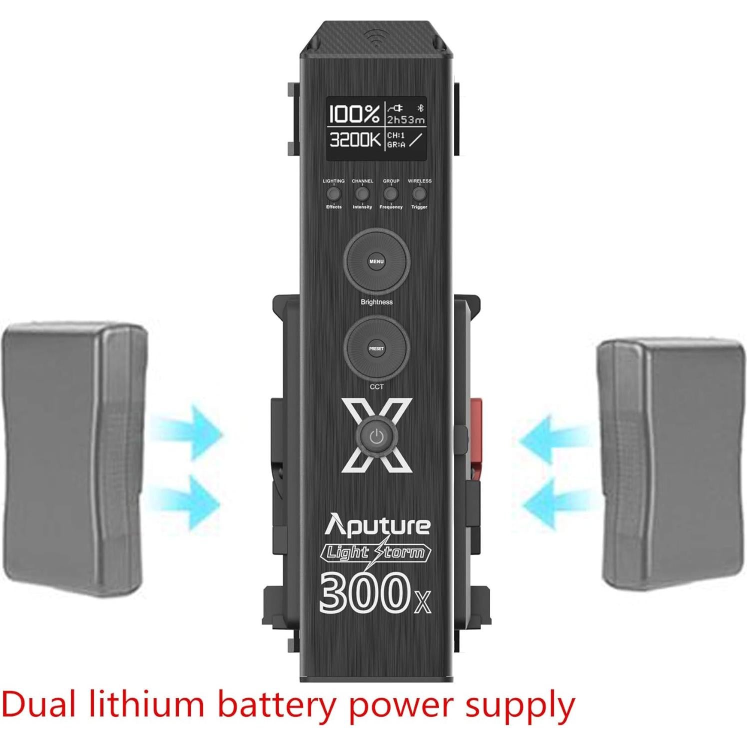 Luz LED Aputure 300X Bi-Color 2700K-6500K 11.29kg