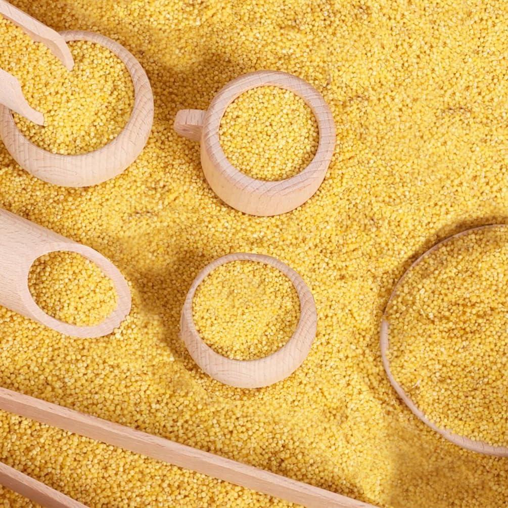 10 Piezas Herramientas Sensoriales de Madera Montessori Yowlieu