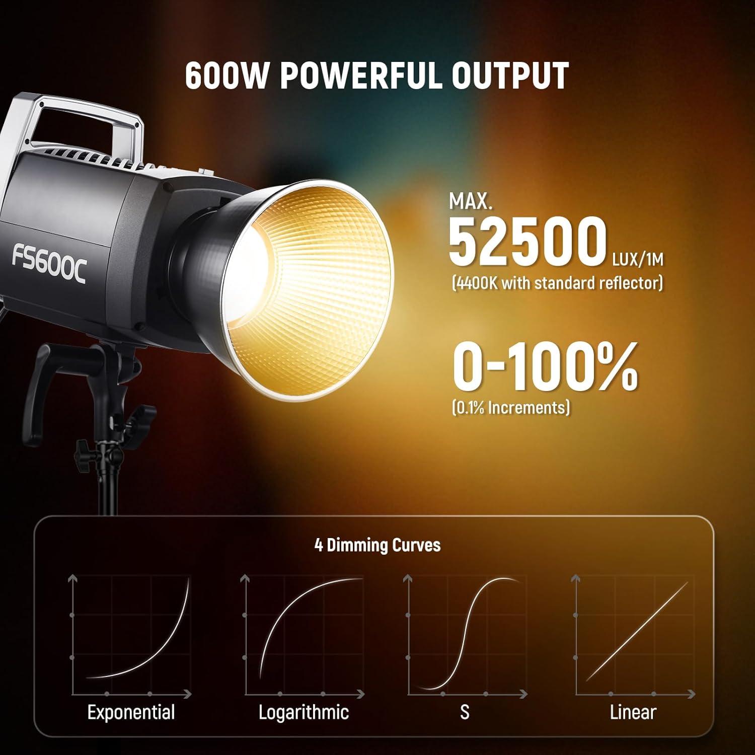 Luz de Video LED RGB NEEWER FS600C 600W 2500-7500K Control DMX