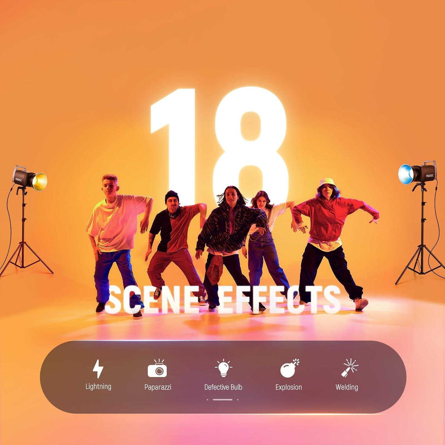 Luz de Video LED RGB NEEWER FS600C 600W 2500-7500K Control DMX