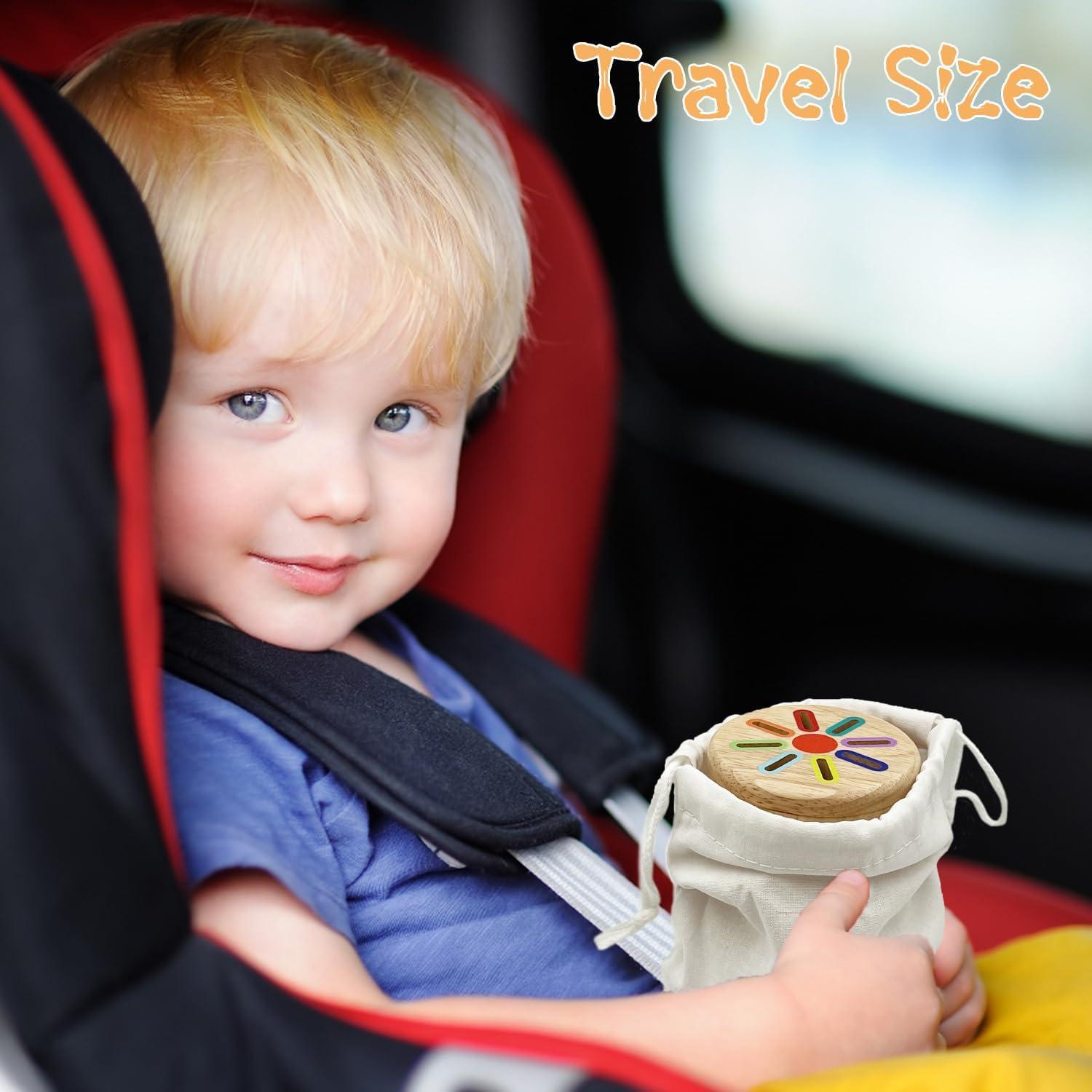 Juguete Montessori de Clasificación de Colores RGEHTE - Palitos de Madera para Niños de 3 a 6 Años