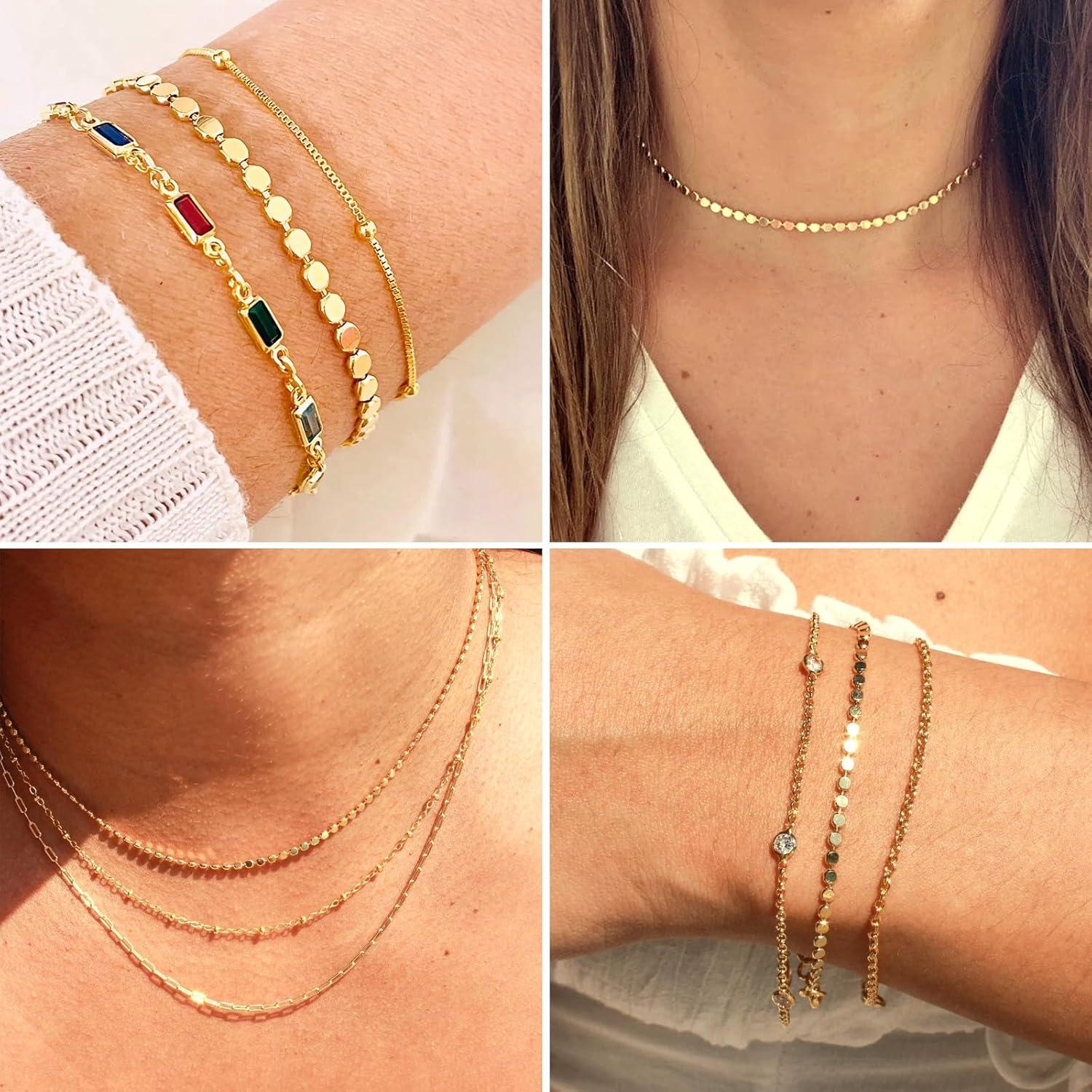 Cadena de Puntos Dorados Cadikez 5.03m 2.5mm Latón Baño Oro