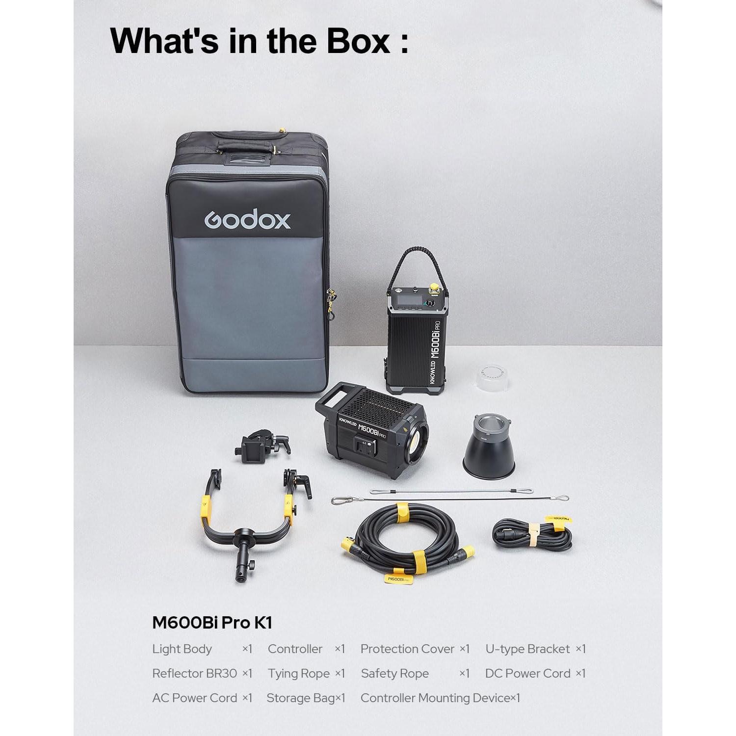 Godox M600Bi Pro Kit Monolight LED 600W Bi-Color IP54