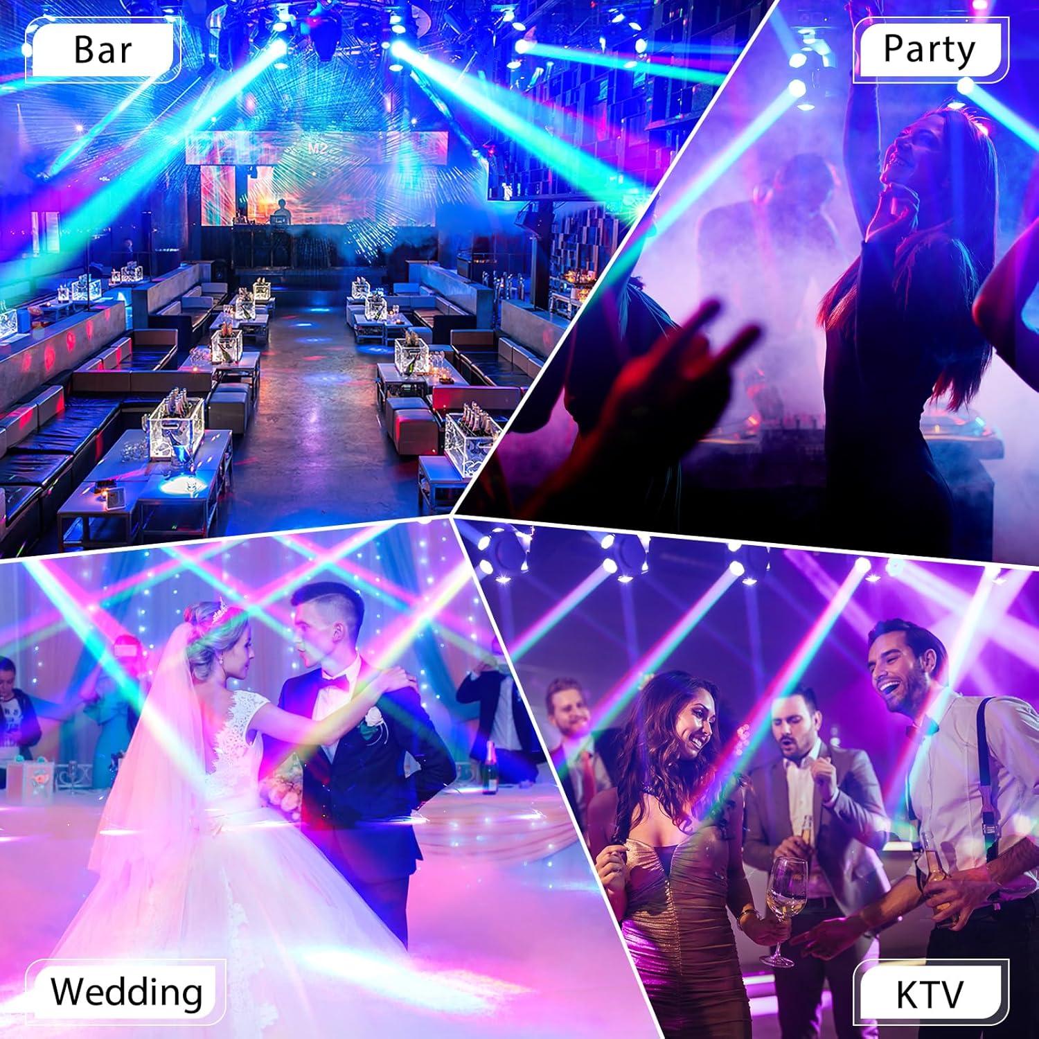 Luz de Cabeza Móvil XYZ 6 x 40W RGBW DMX para Eventos