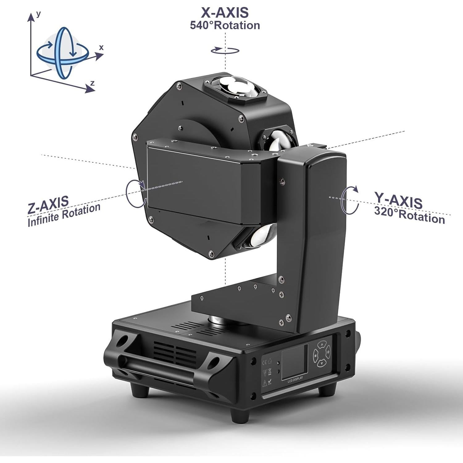 Luz de Cabeza Móvil XYZ 6 x 40W RGBW DMX para Eventos