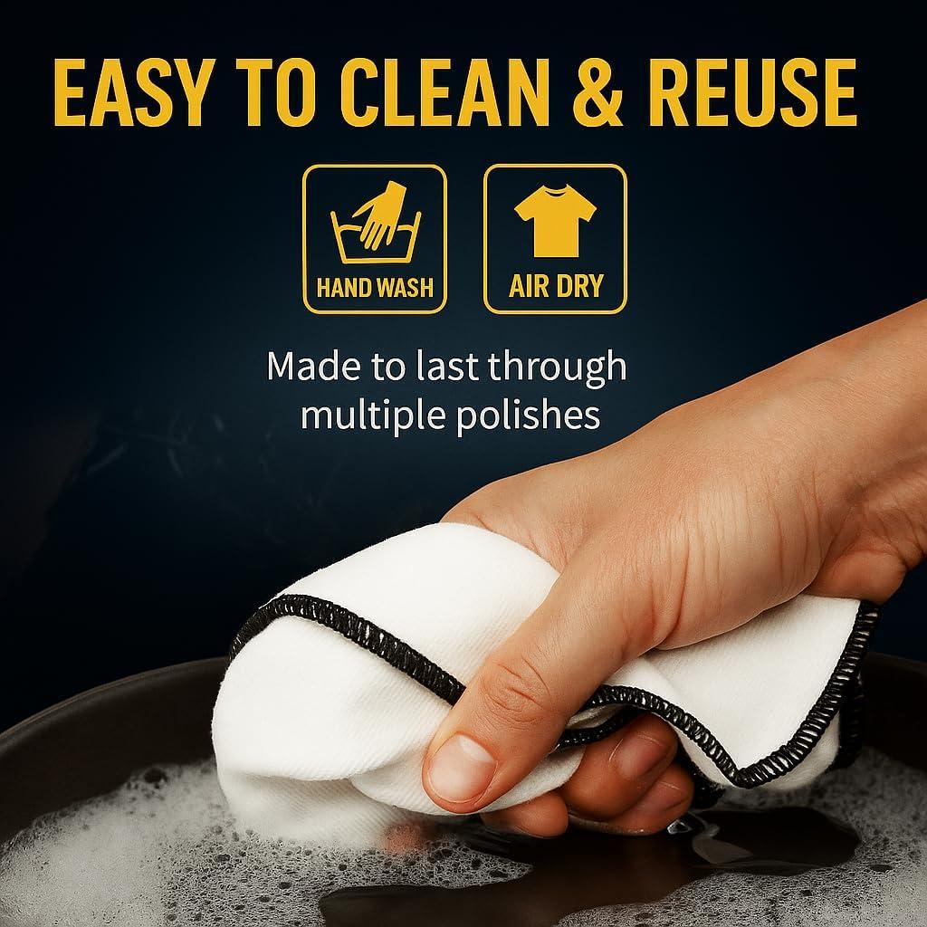 Paño de Pulido Profesional Leather Hero - Paquete de 3