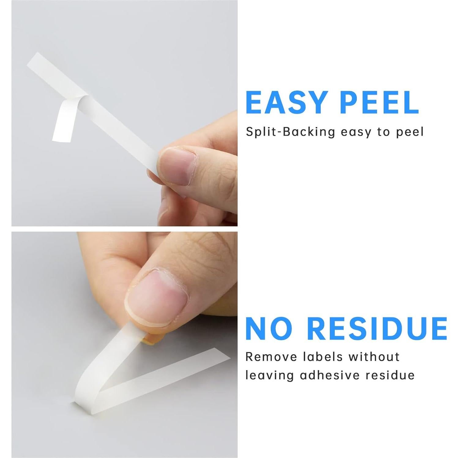 Cinta de Etiquetado Unismar TZe-111 6mm Negro Transparente 6-Pack