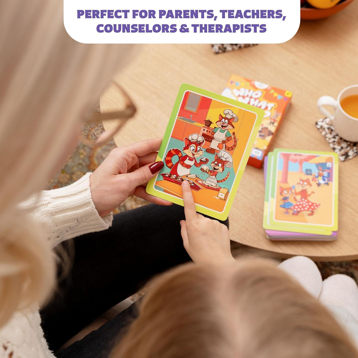 Tarjetas de Conversación Quién Qué Por Qué Clever Fox - Habilidades Sociales y Emocionales 4+