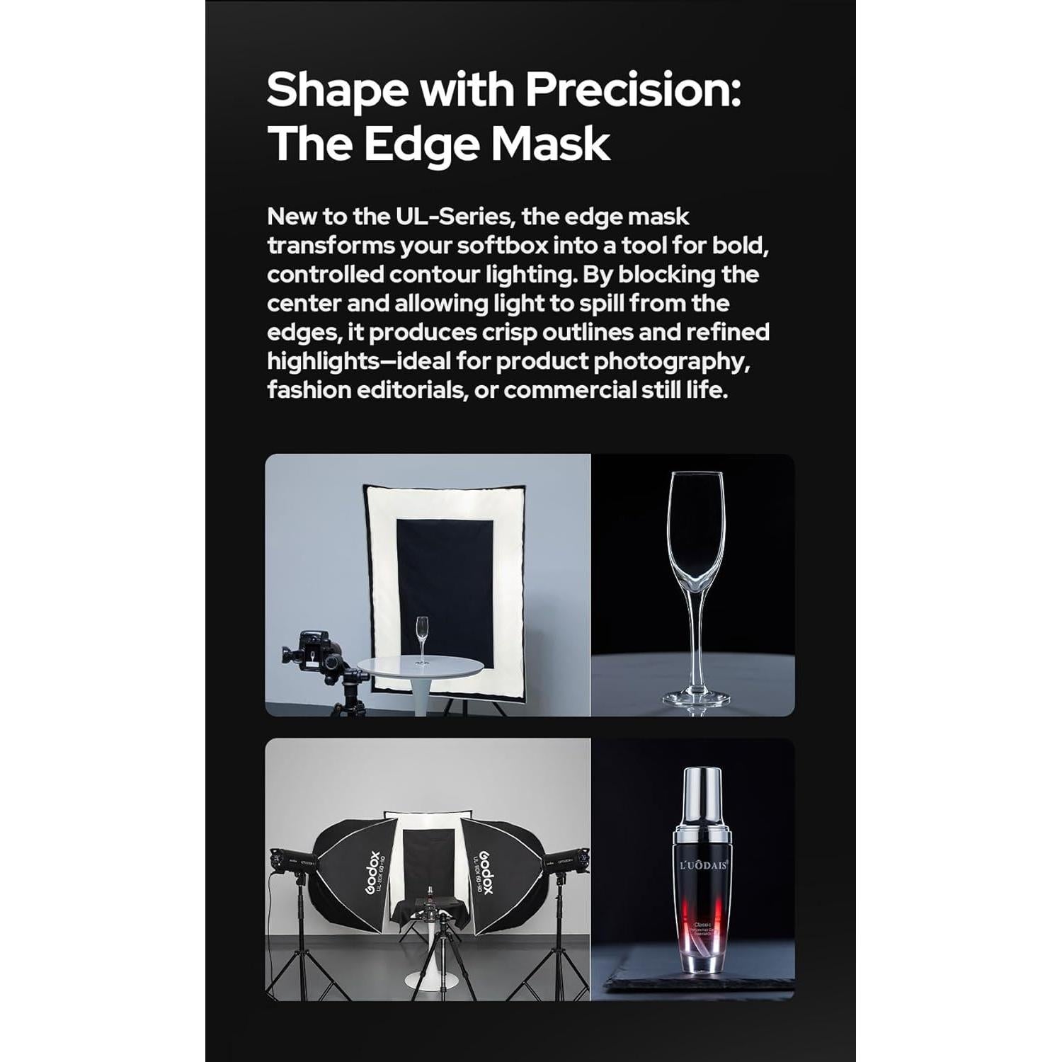 Softbox Umbrella Godox G-UL-BOXOcta-60 60cm Montaje Bowens