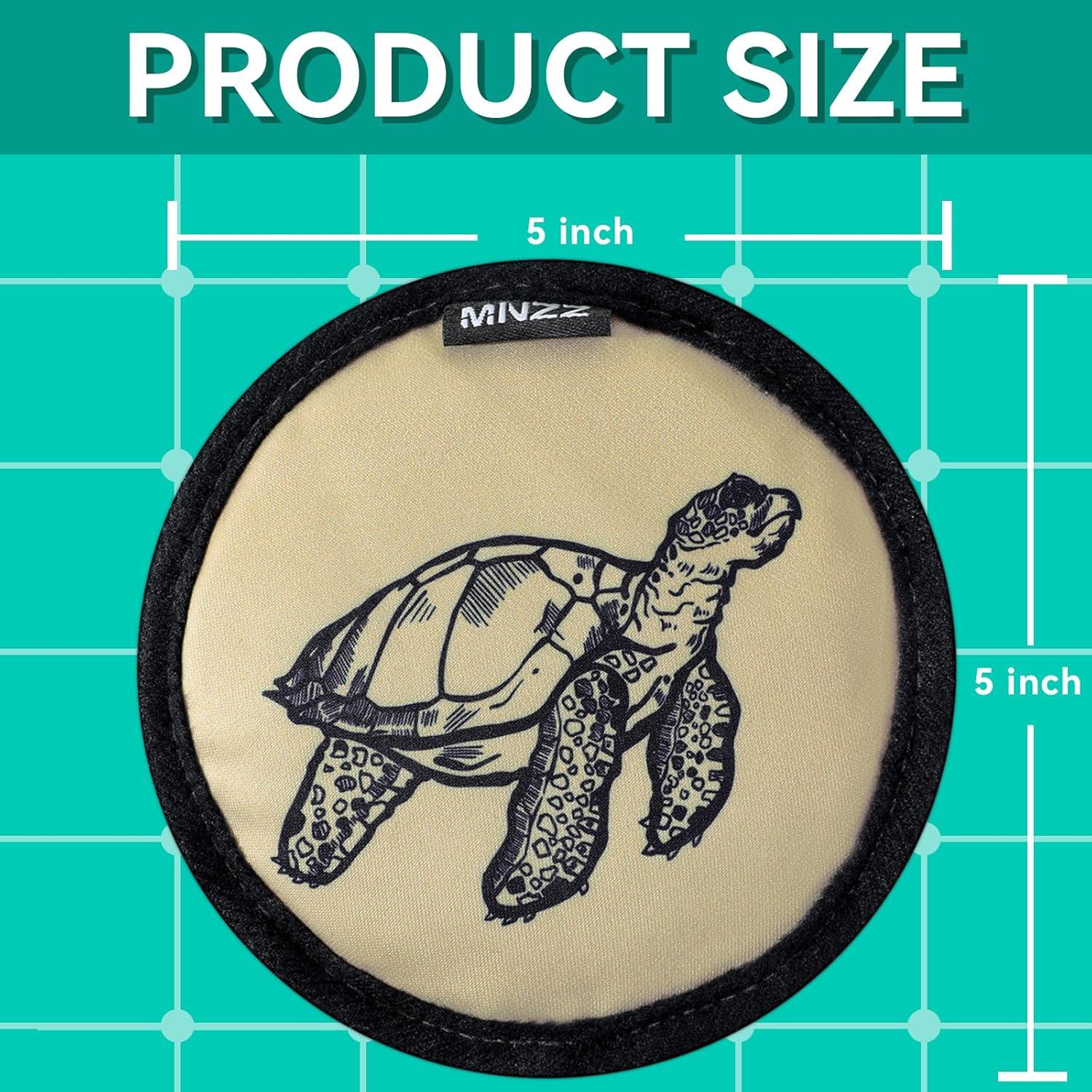 MNZZ Quitarena de Playa Portátil 2pcs Nylon Floral 12.7cm