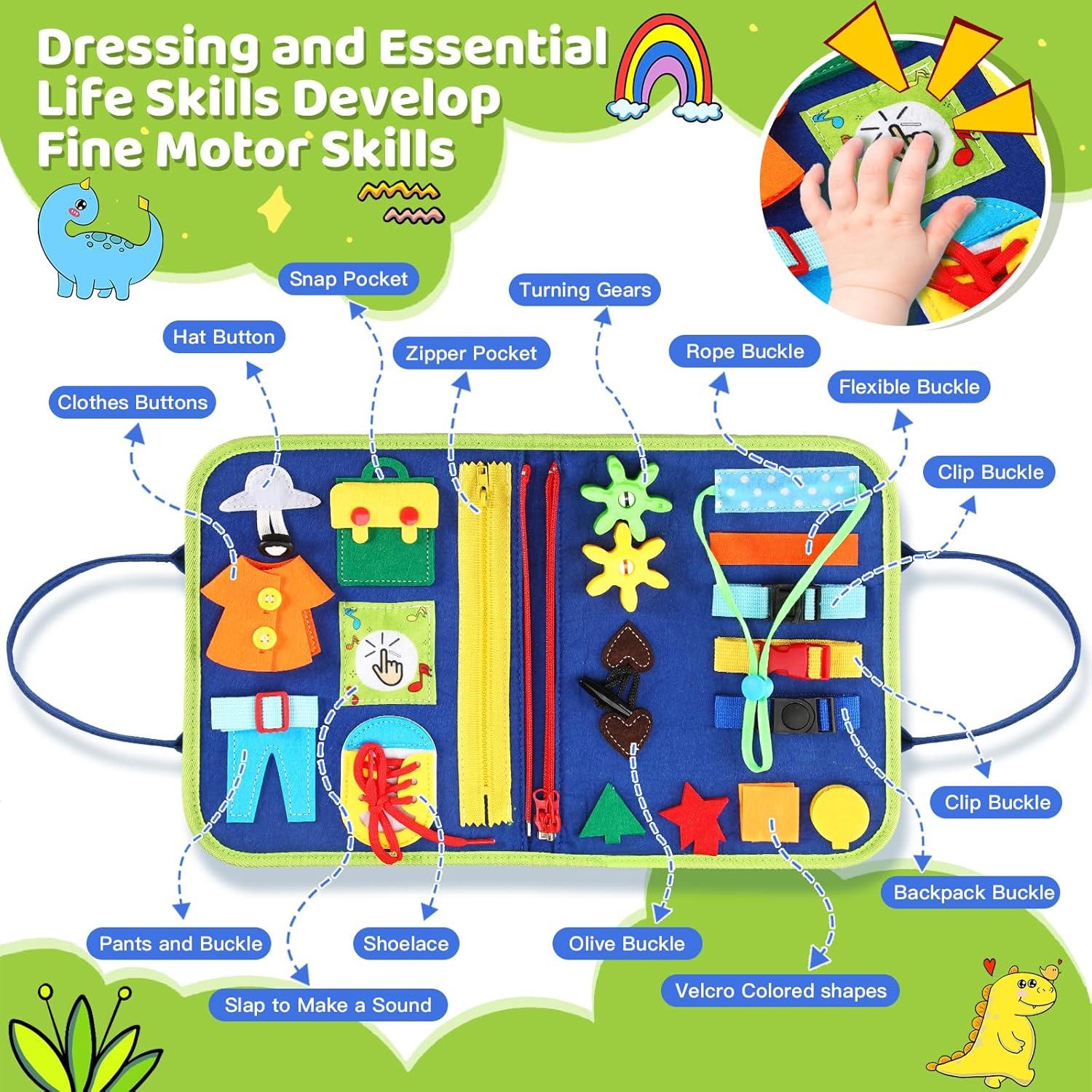 Tablero Ocupado Montessori AJsupojouet para Niños 3-5 Años