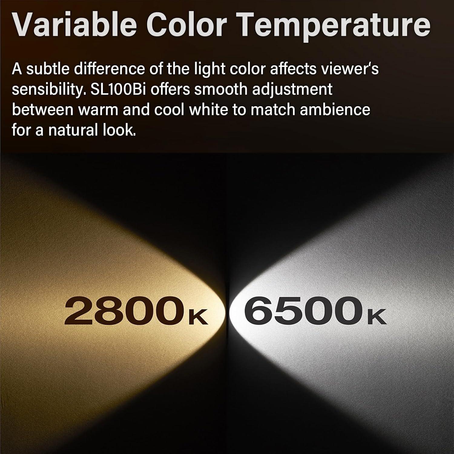 Kit de 2 Luces LED Godox SL100Bi 100W Bi-Color con Softbox