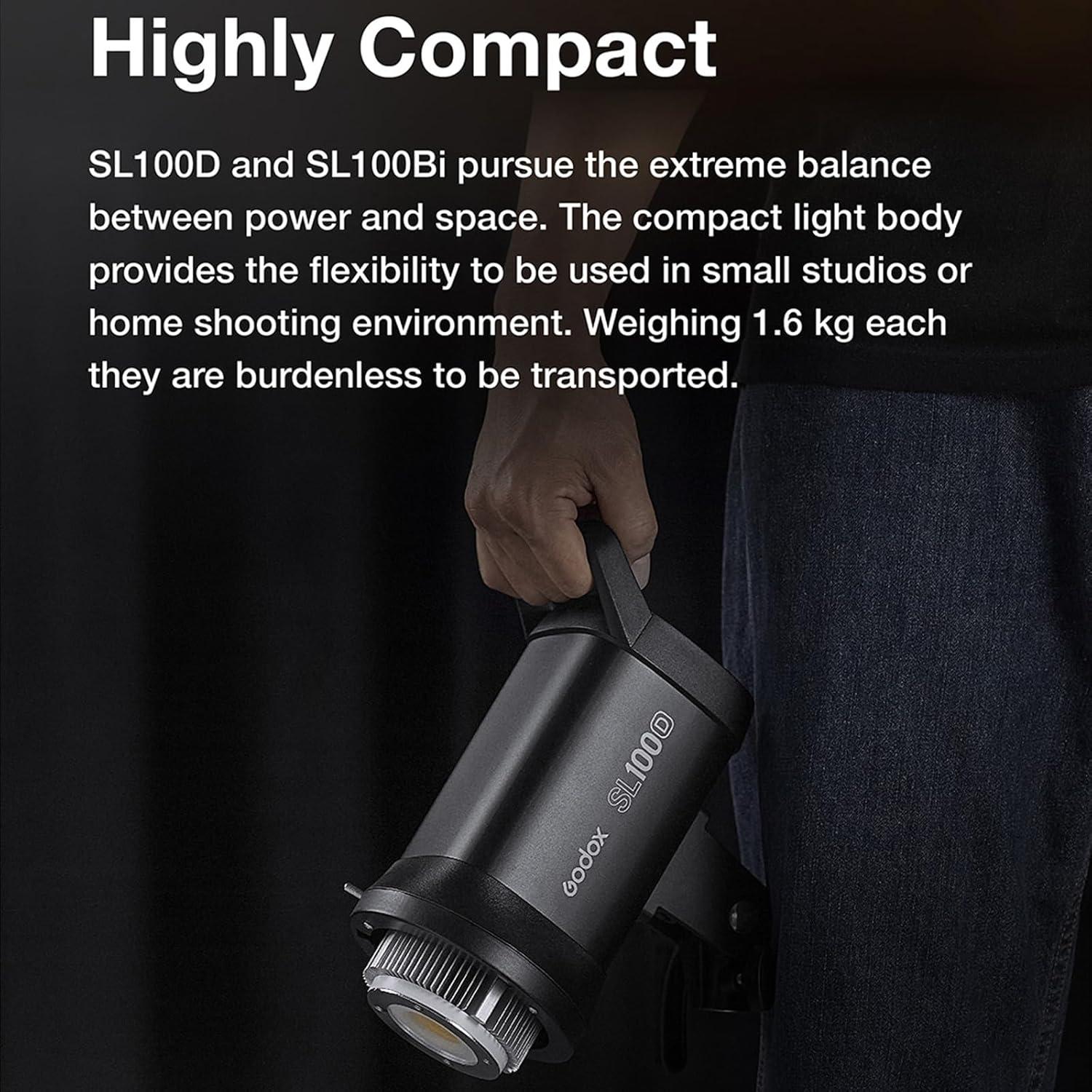 Kit de 2 Luces LED Godox SL100Bi 100W Bi-Color con Softbox