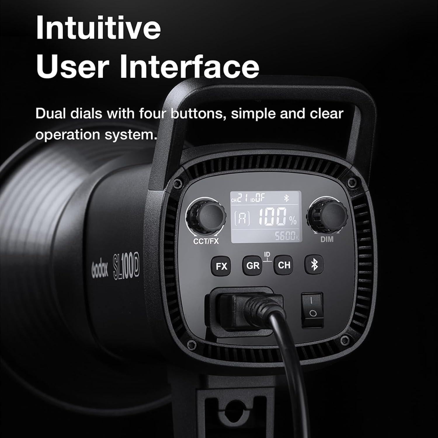 Kit de 2 Luces LED Godox SL100Bi 100W Bi-Color con Softbox