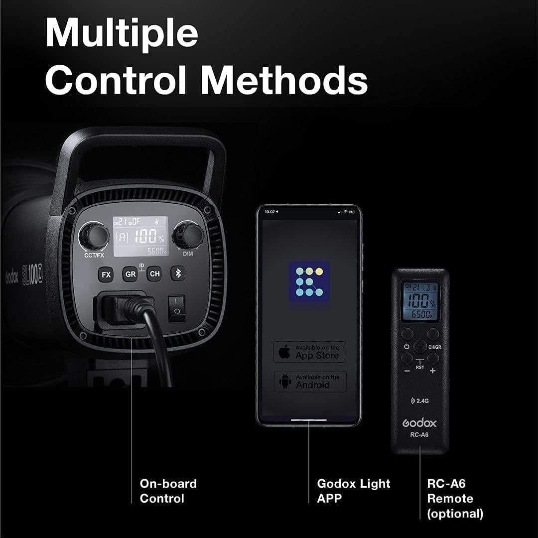 Kit de 2 Luces LED Godox SL100Bi 100W Bi-Color con Softbox