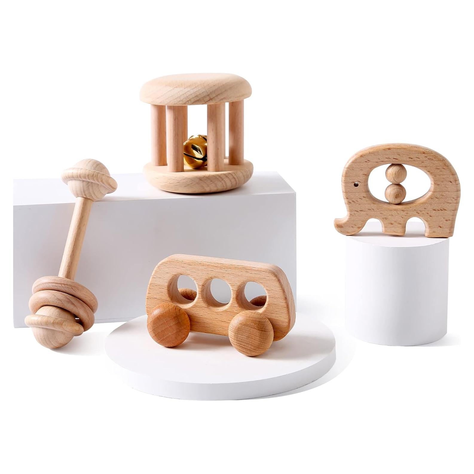 Sonajero de Madera Orgánica para Bebés Vamos a Hacer 220g