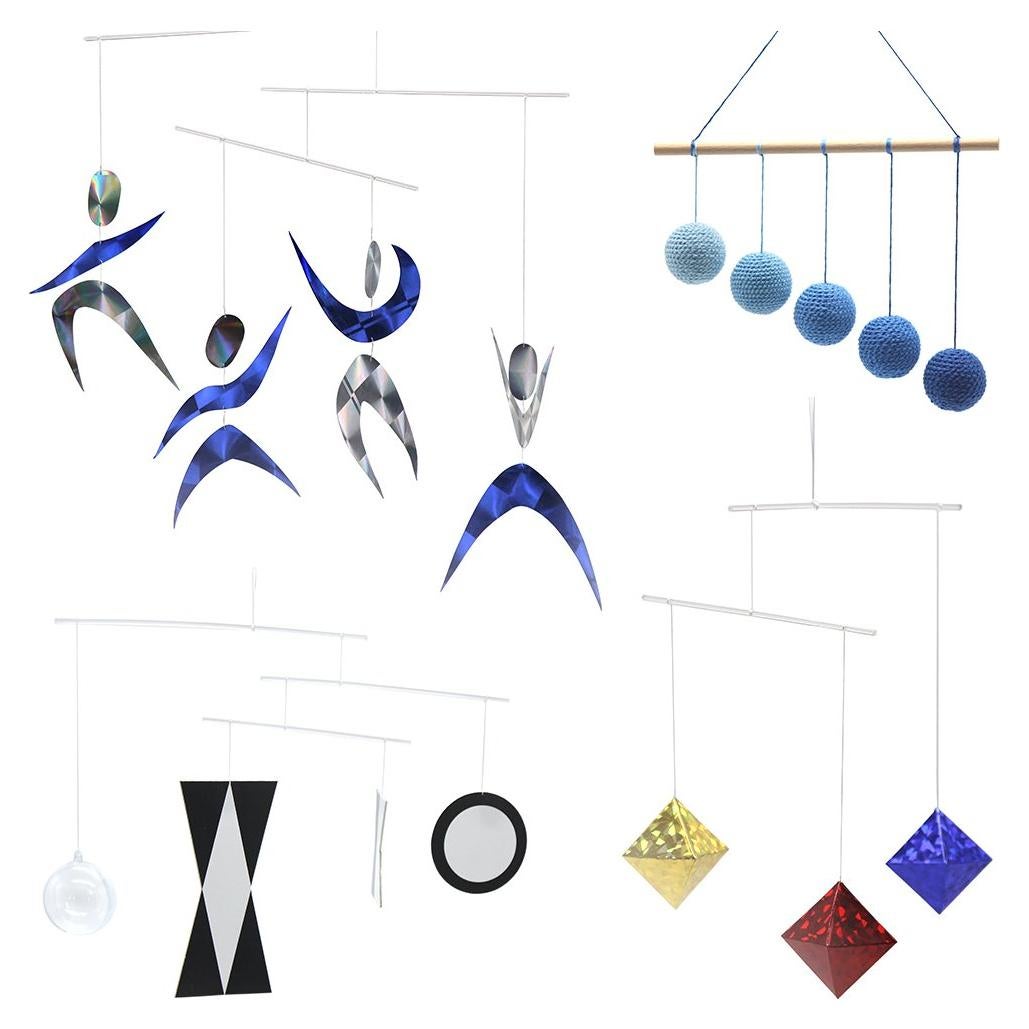 Móviles Visuales Montessori M.VITA - 4 Clásicos con Gobbi Azul