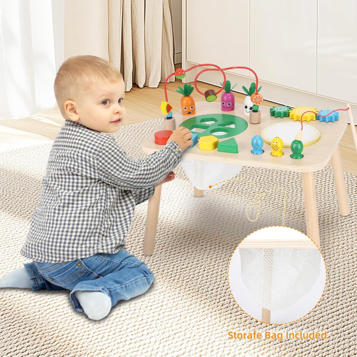 Mesa de Actividades Montessori HEYLANDU 7 en 1 para Niños