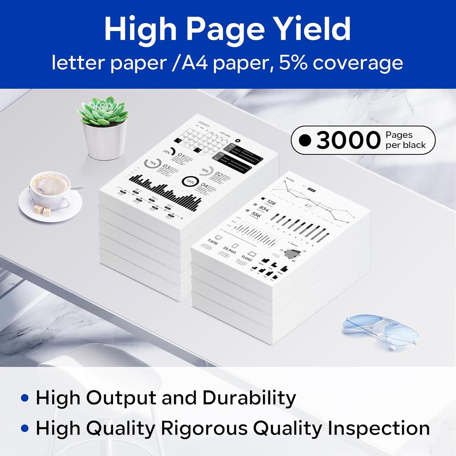 Toner Compatible TN-830XL Negro Padua 2 Paquete Alto Rendimiento