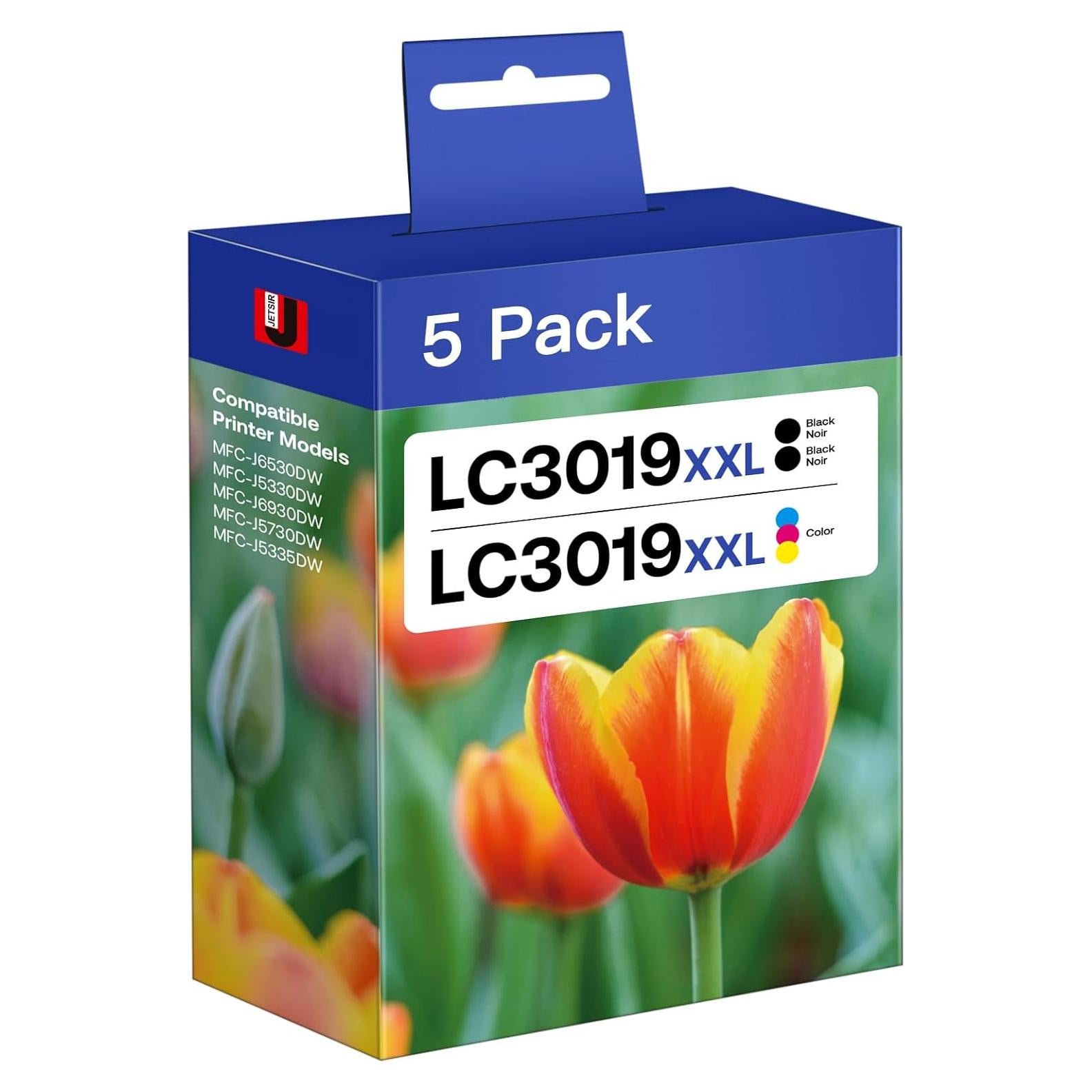 Cartucho de tinta JETSIR LC3019XXL compatible para Brother