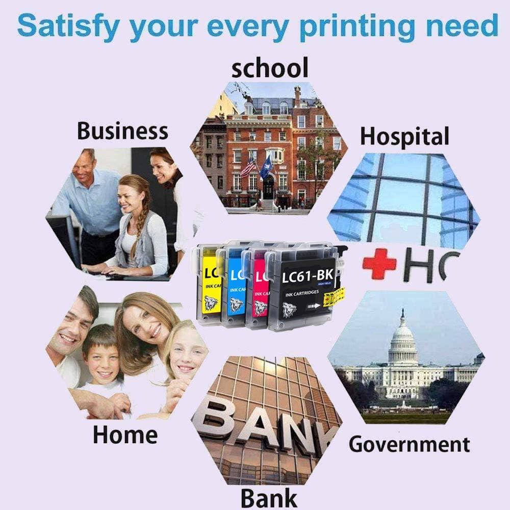 Cartuchos de tinta Wolfgray LC61 LC65 compatibles 12 unidades