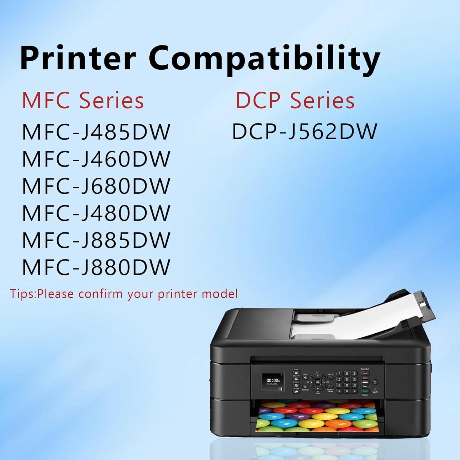 Cartuchos de tinta MANNERES LC201 XL compatibles 5 unidades