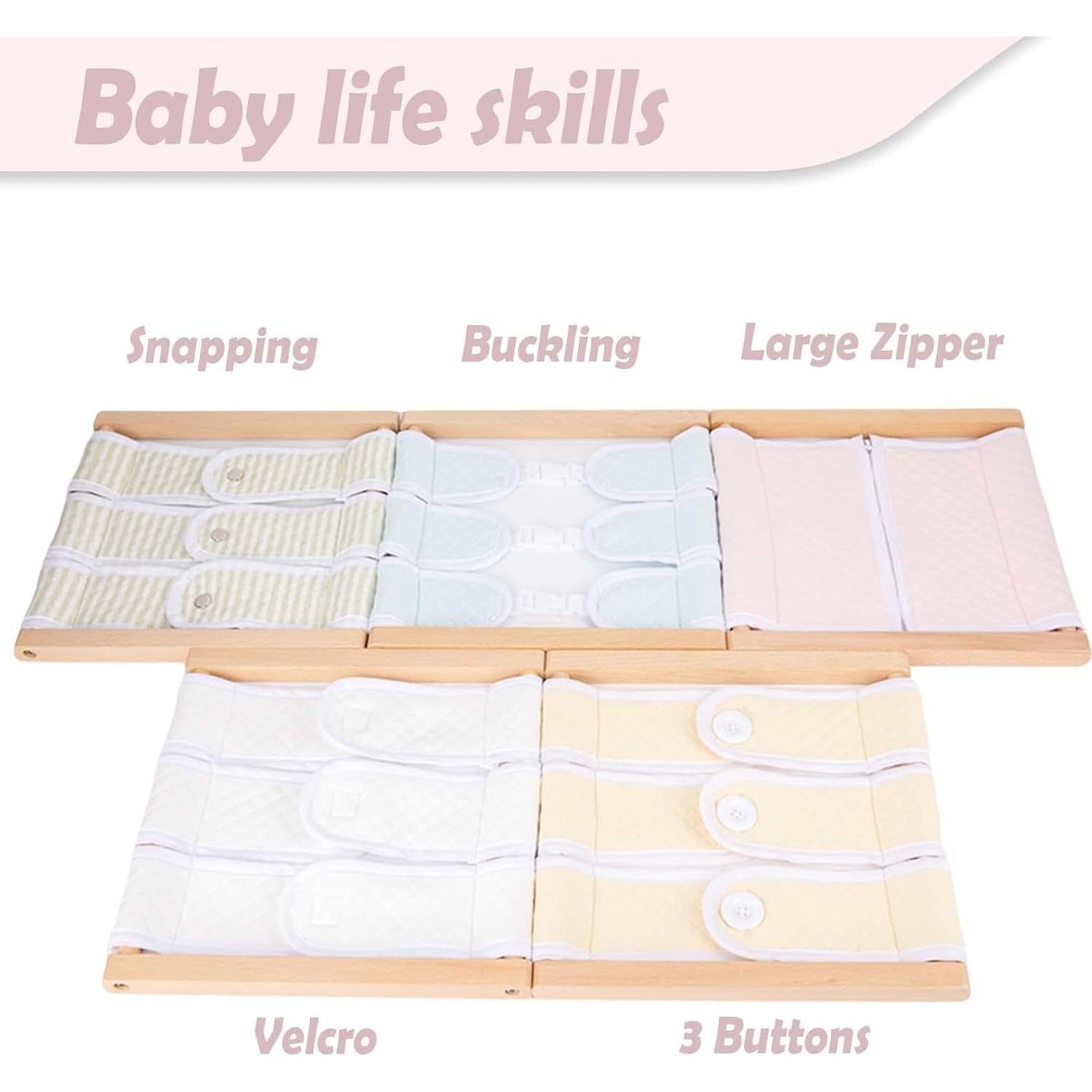 Tablero de Aprendizaje Montessori YunHe - Juguete de Vestirse