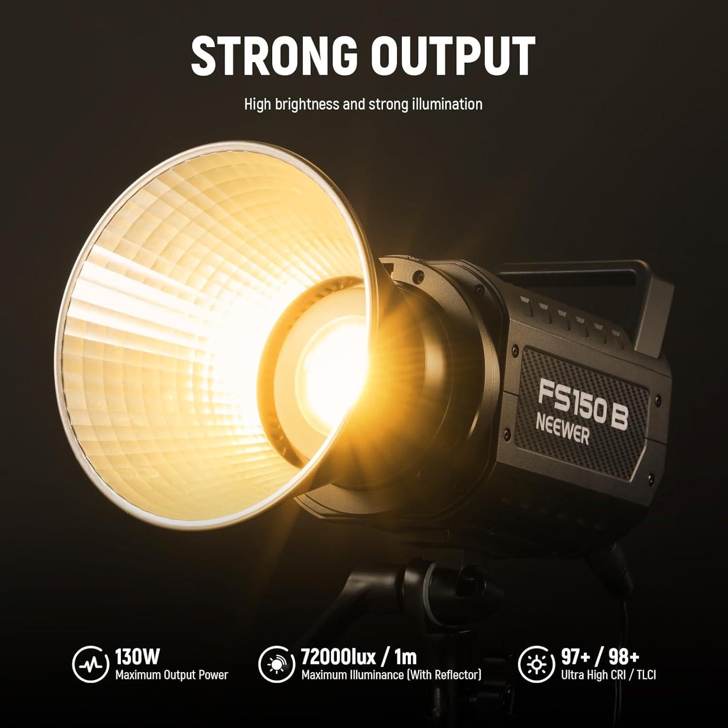 Luz de Video LED NEEWER FS150B 130W Bi Color 2700K-6500K