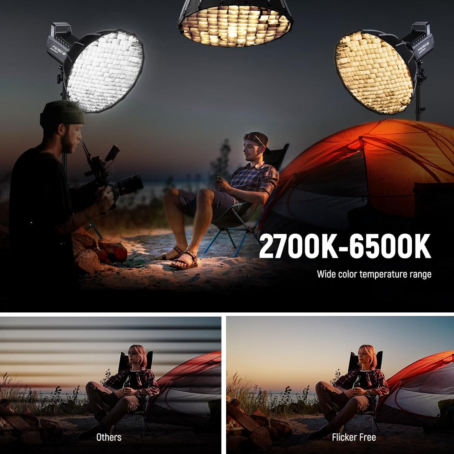 Luz de Video LED NEEWER FS150B 130W Bi Color 2700K-6500K