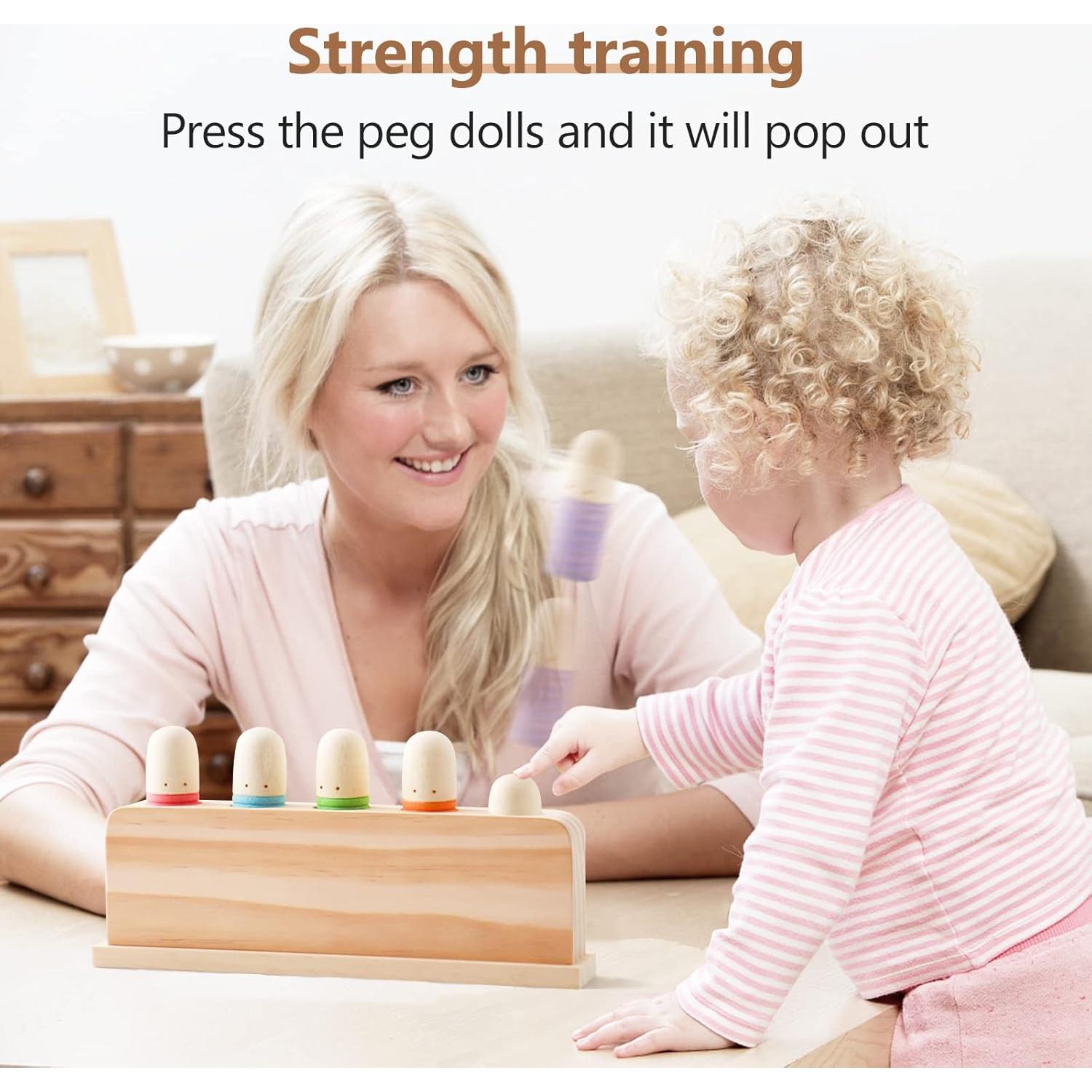 Títeres Pop Up de Madera Montessori Etucdose - Juguetes Educativos