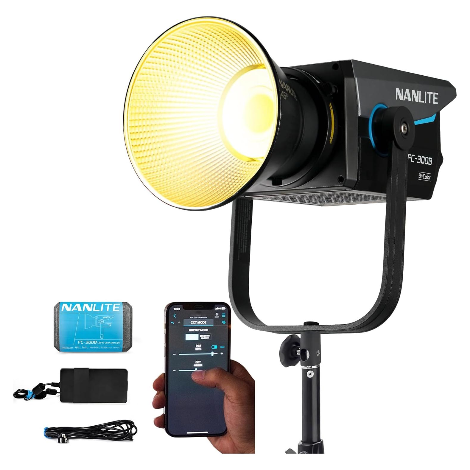 Luz de Estudio NANLITE FC-300B 300W 2700K-6500K Control Remoto