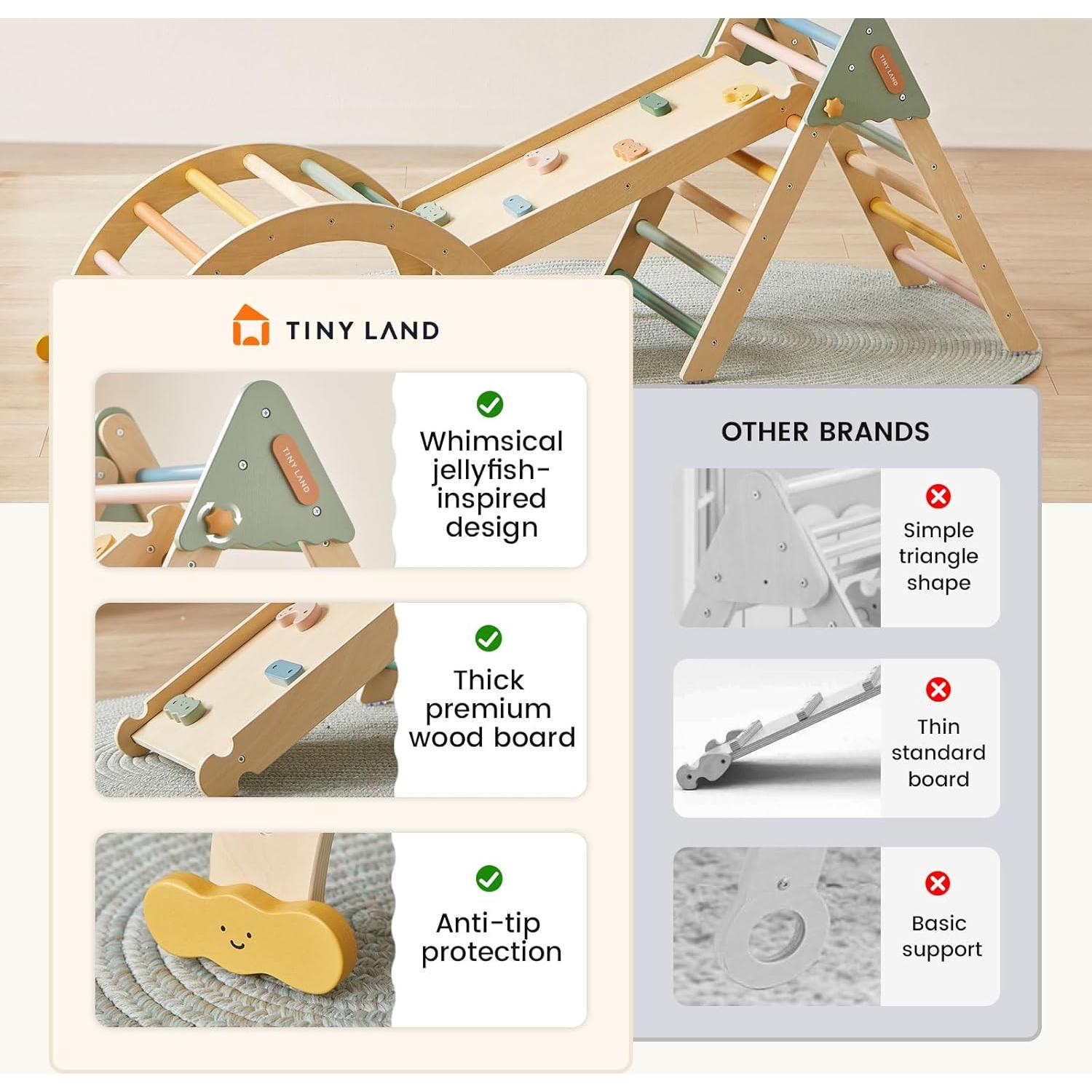 Conjunto de Escalada Montessori Tiny Land 7 en 1 Plegable