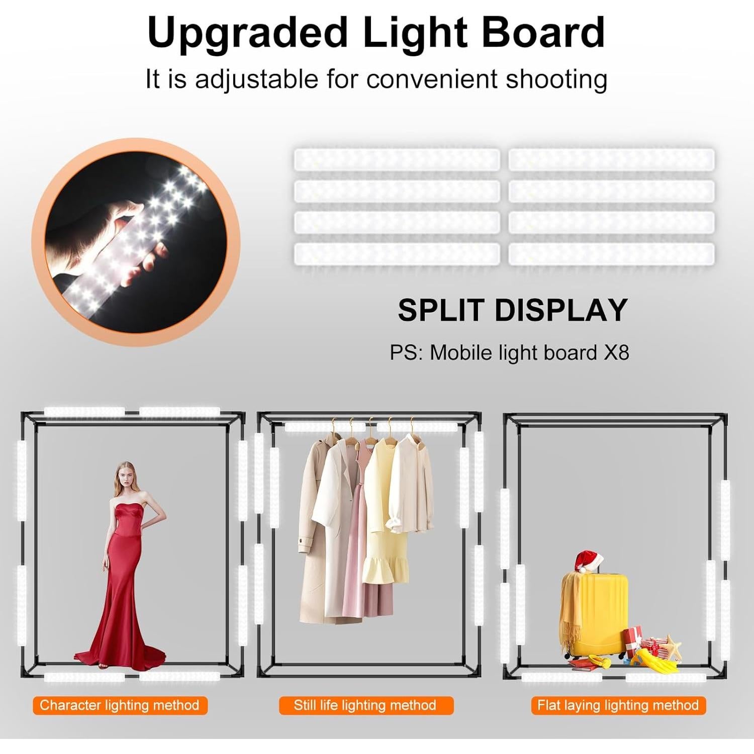 Caja de Luz Fotográfica Grande Hongbang 101.6x119.4x198.1 cm