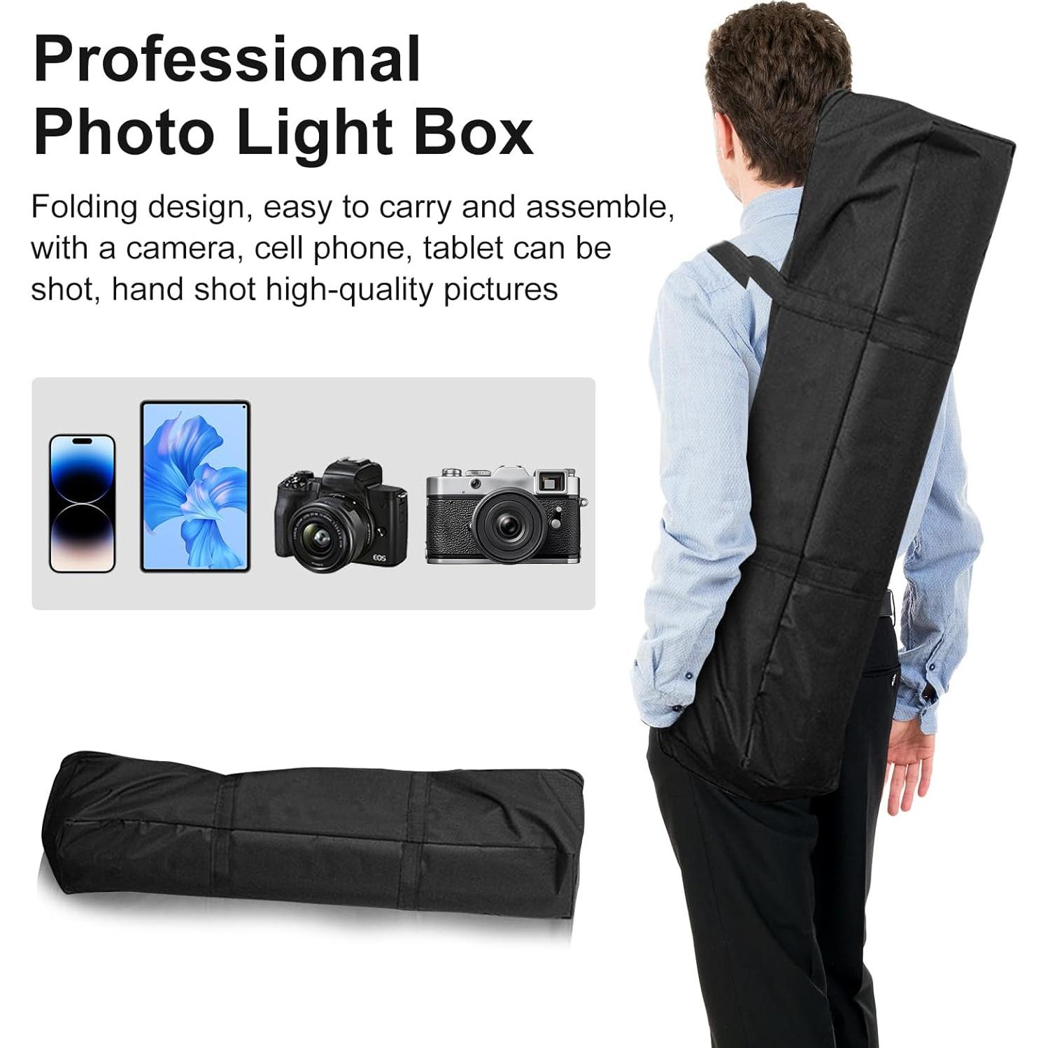 Caja de Luz Fotográfica Grande Hongbang 101.6x119.4x198.1 cm