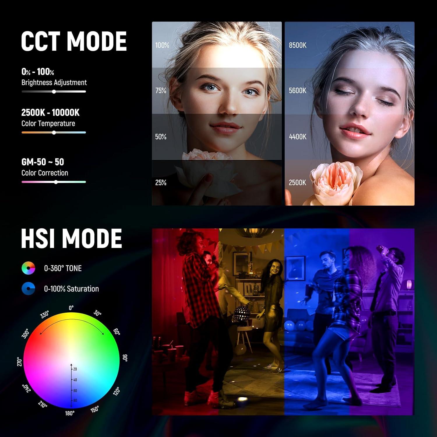 Kit de Iluminación LED RGB NEEWER 660 PRO 50W con Varita