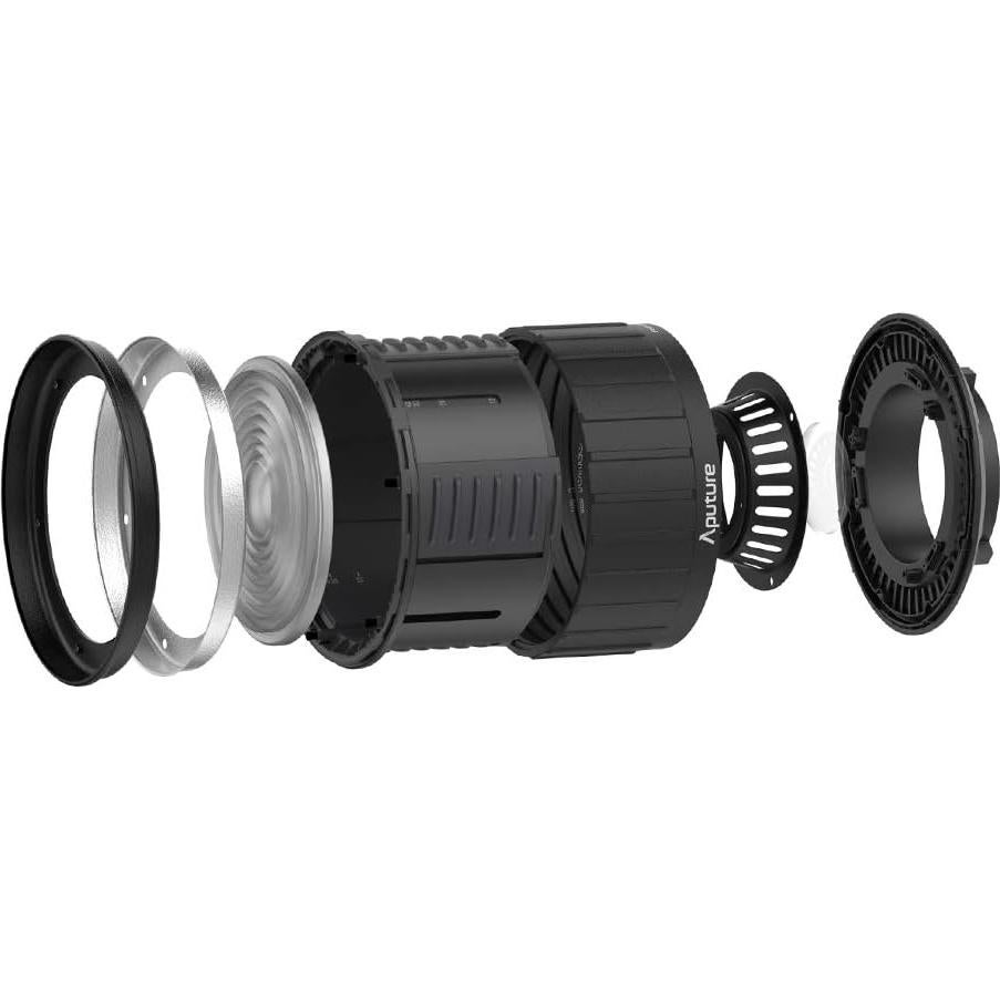 Fresnel 2X Aputure para luces Bowen-S, ajuste 12° a 40°