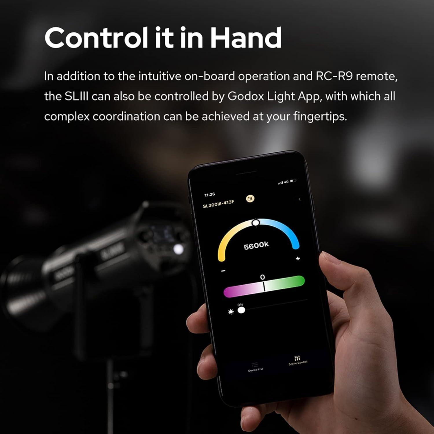 Luz LED de Estudio Godox SL300IIIBi 330W Bi-Color 2800K-6500K