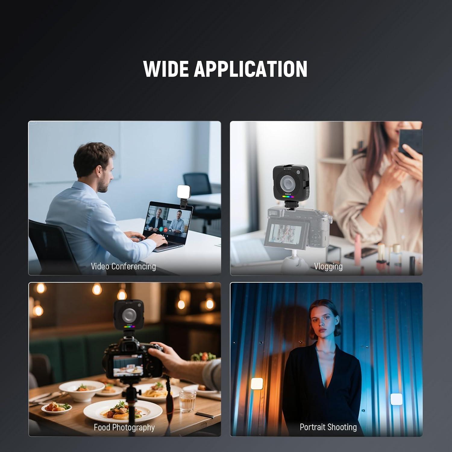 Luz RGB NEEWER RGB126, 126 LEDs, 2000mAh, Compacta y Portátil