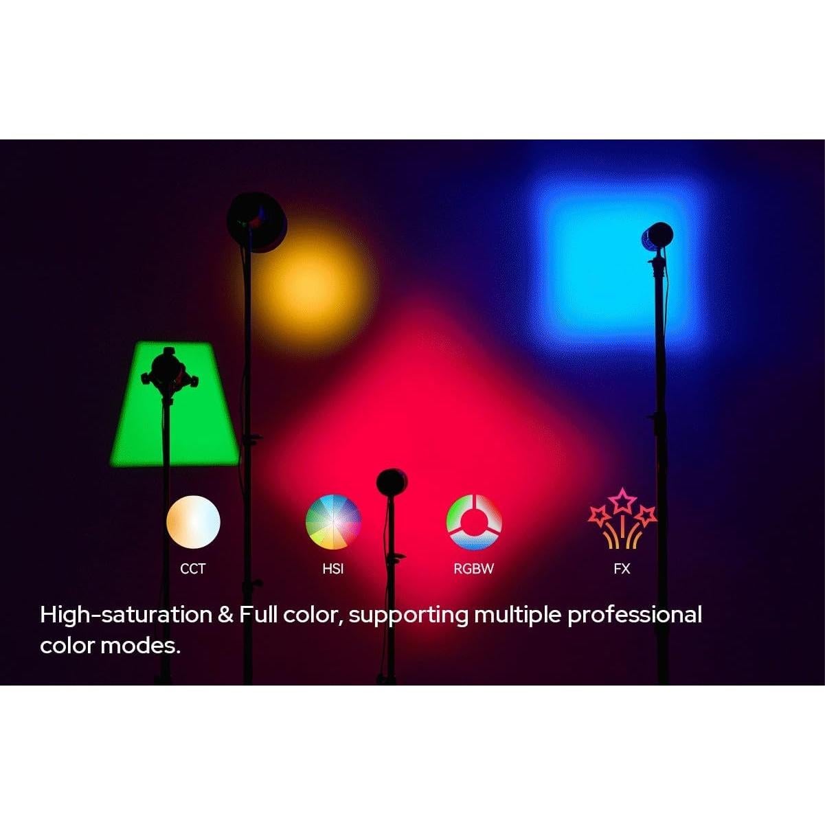 Godox RS60R Luz LED RGB Monolight 60W con Bluetooth y DMX