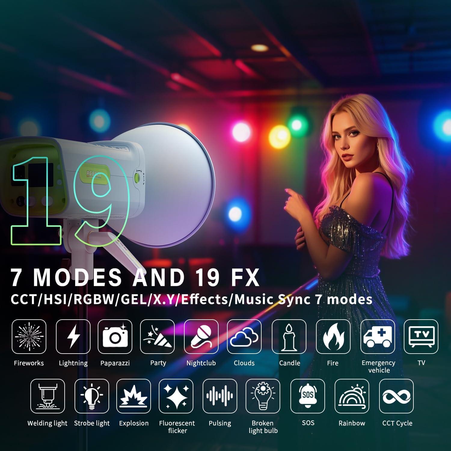 Luz de Video LED SUNCRAFTER 300C RGBACL 300W CCT 1400K-20000K