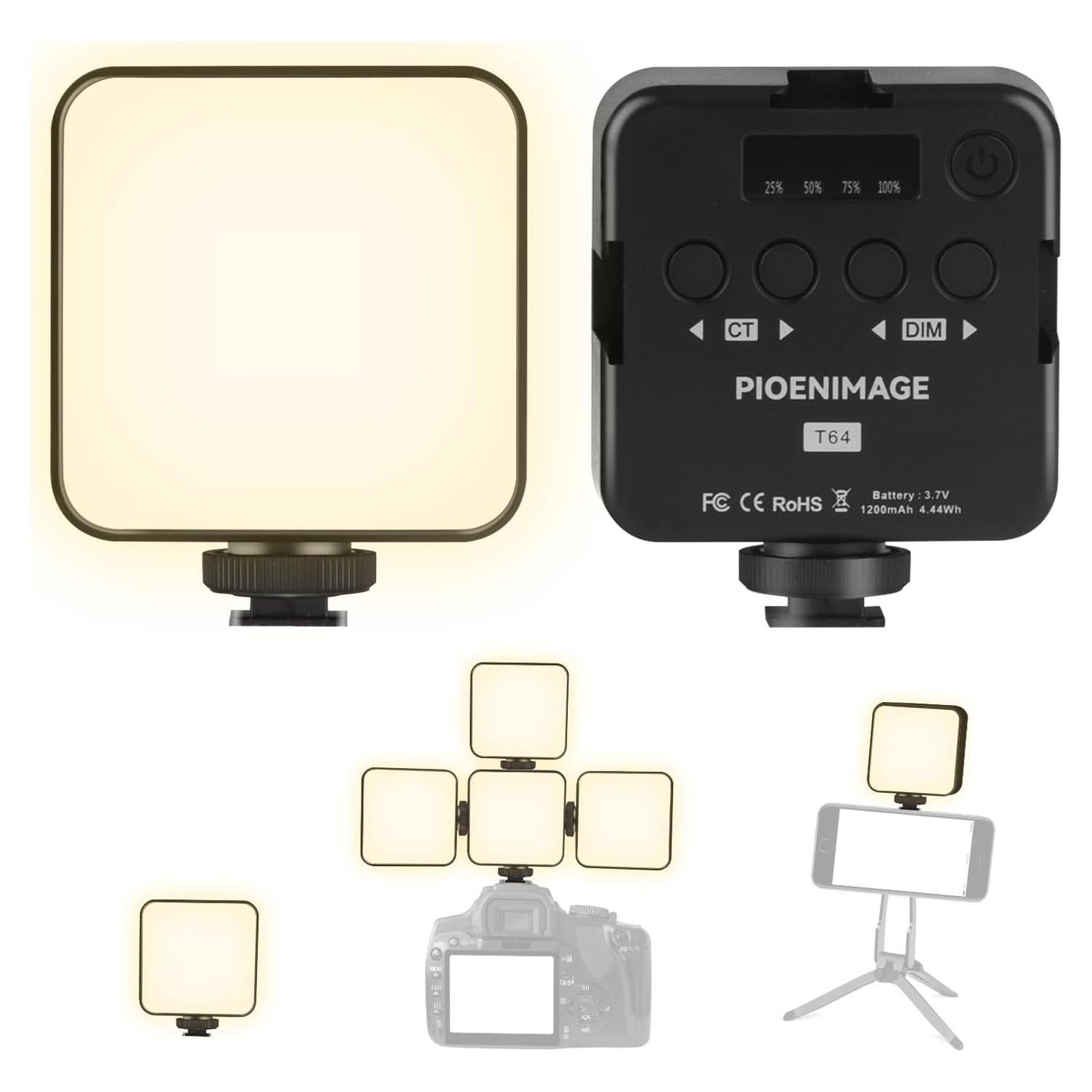 Luz LED de Fotografía PIOENIMAGE Compacta 2500-9000K