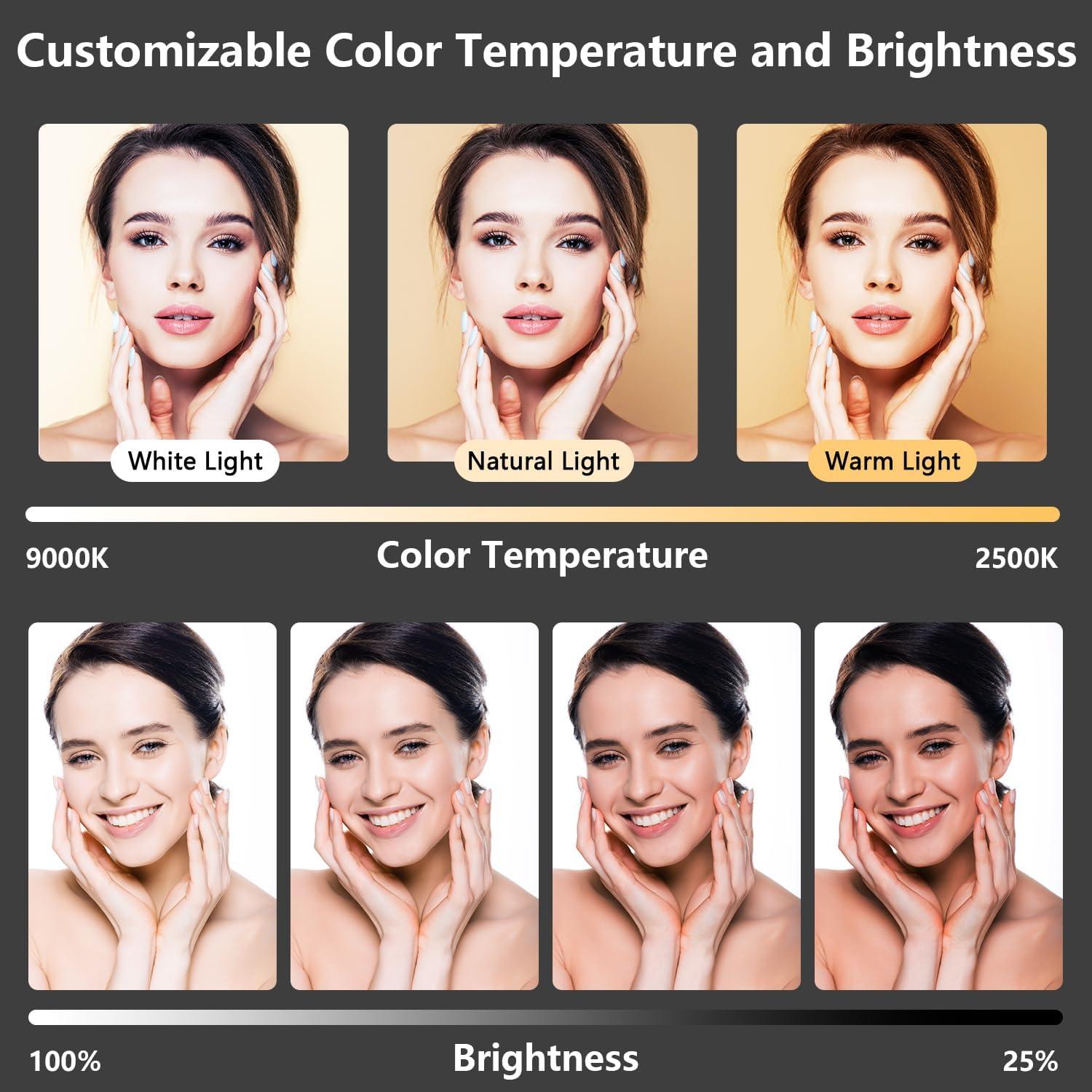 Luz LED de Fotografía PIOENIMAGE Compacta 2500-9000K