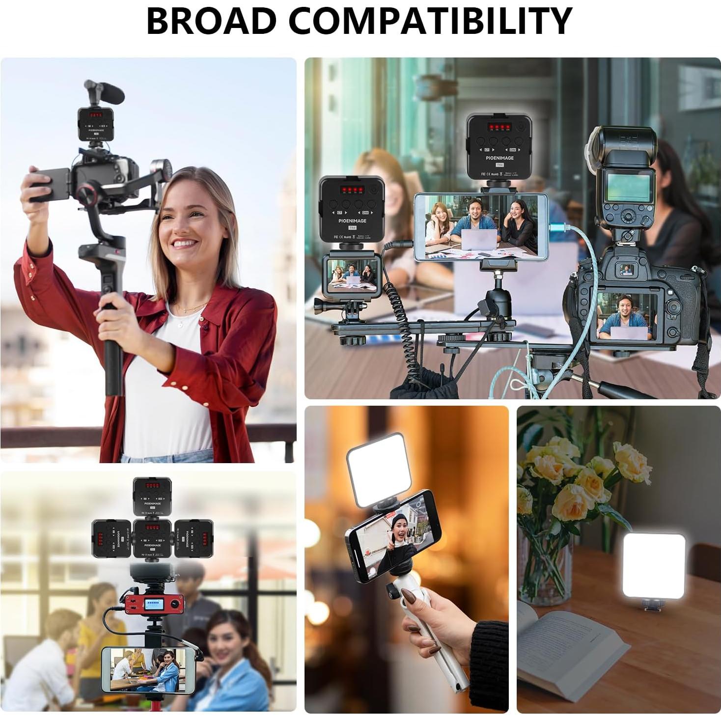 Luz LED de Fotografía PIOENIMAGE Compacta 2500-9000K