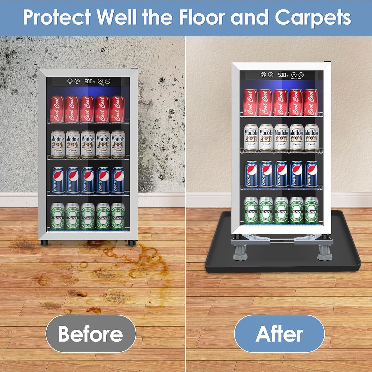 Soporte Ajustable para Mini Nevera TOHONFOO con Bandeja de Goteo