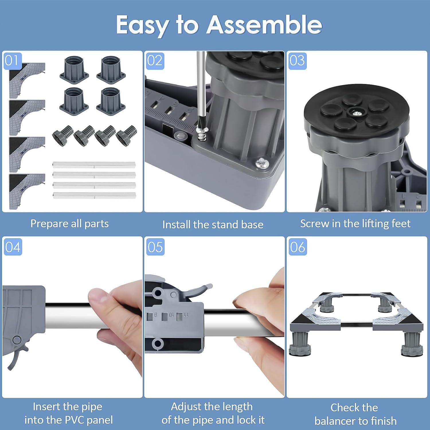 Soporte Ajustable para Mini Nevera TOHONFOO con Bandeja de Goteo