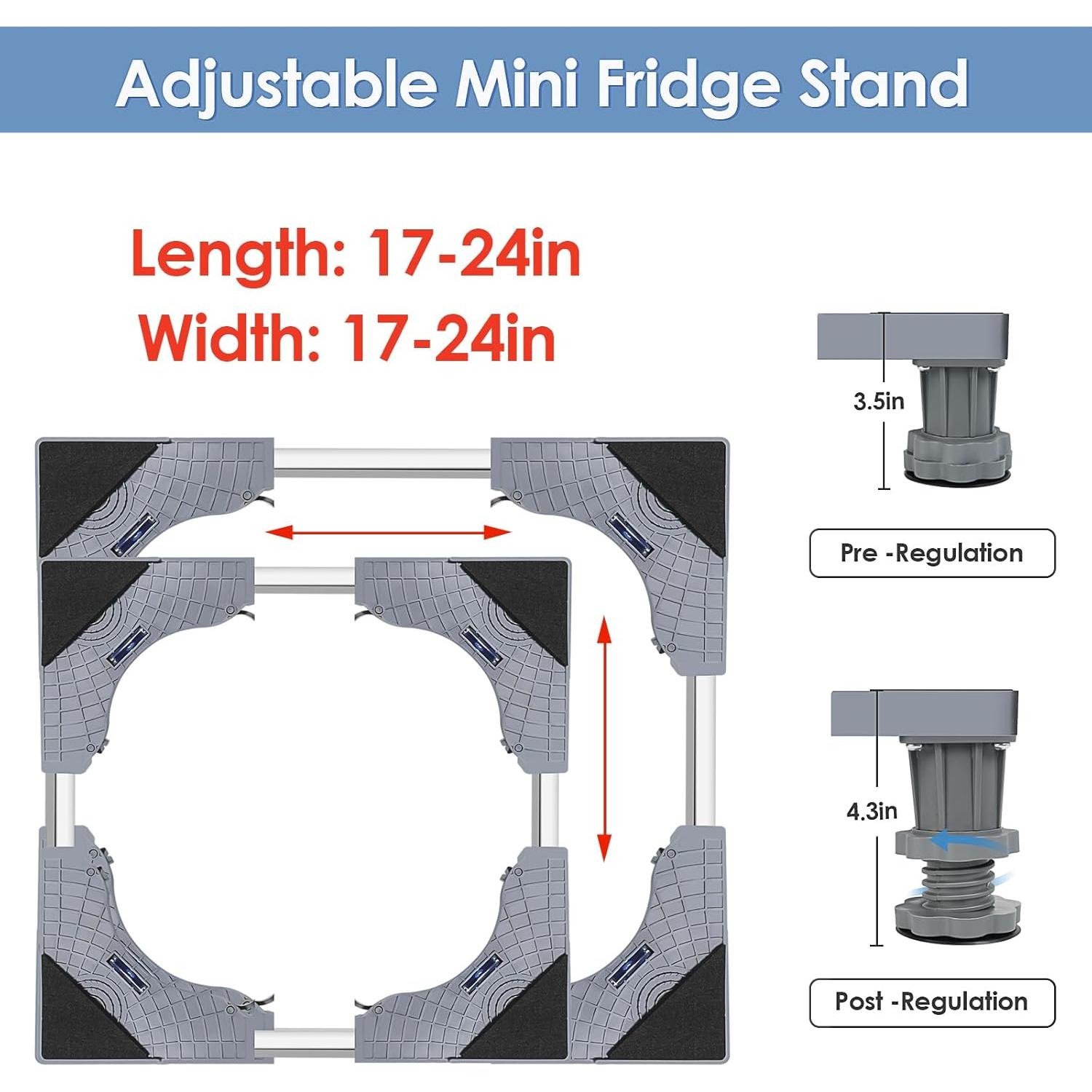 Soporte Ajustable para Mini Nevera TOHONFOO con Bandeja de Goteo